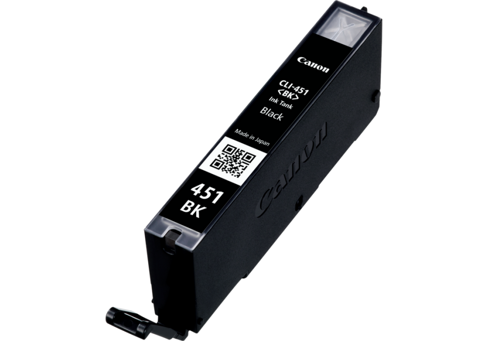 CANON CLI-451BK Black Genuine Ink Cartridgec, Prints Up to 495 A4 Pages