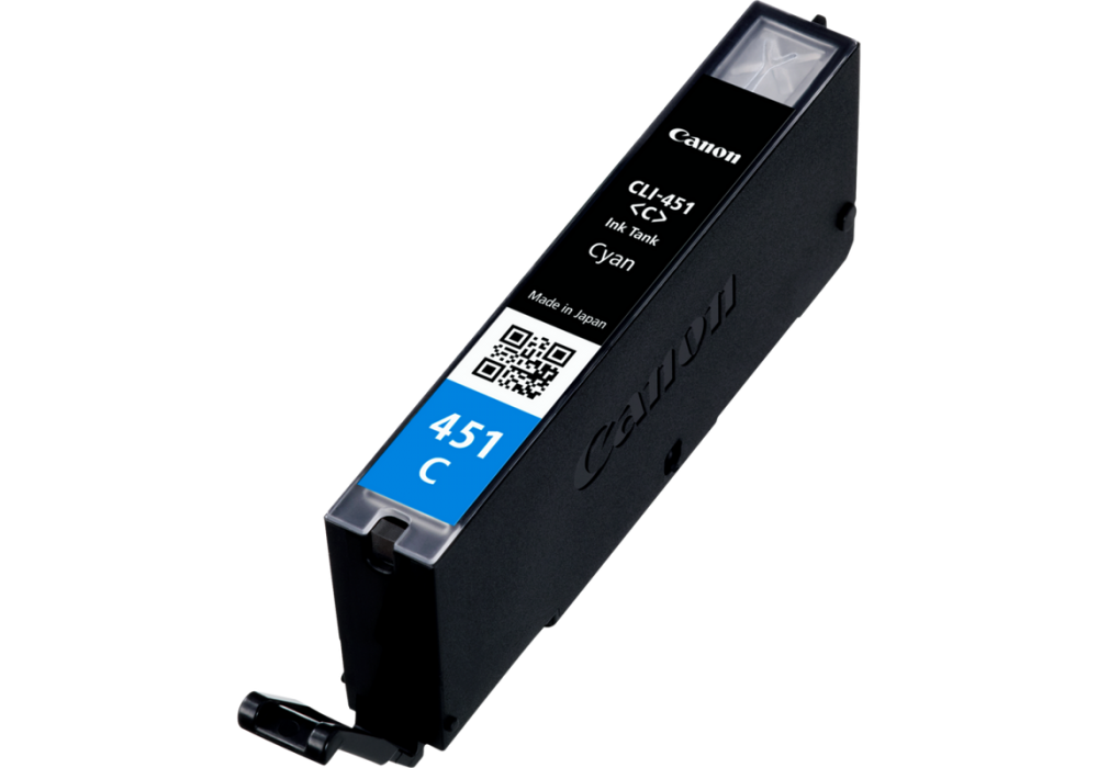 CANON CLI-451C Cyan Genuine Ink Cartridge, Prints Up to 304 A4 Pages
