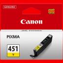 CANON CLI-451Y Yellow Genuine Ink Cartridge, Prints Up to 330 A4 Pages