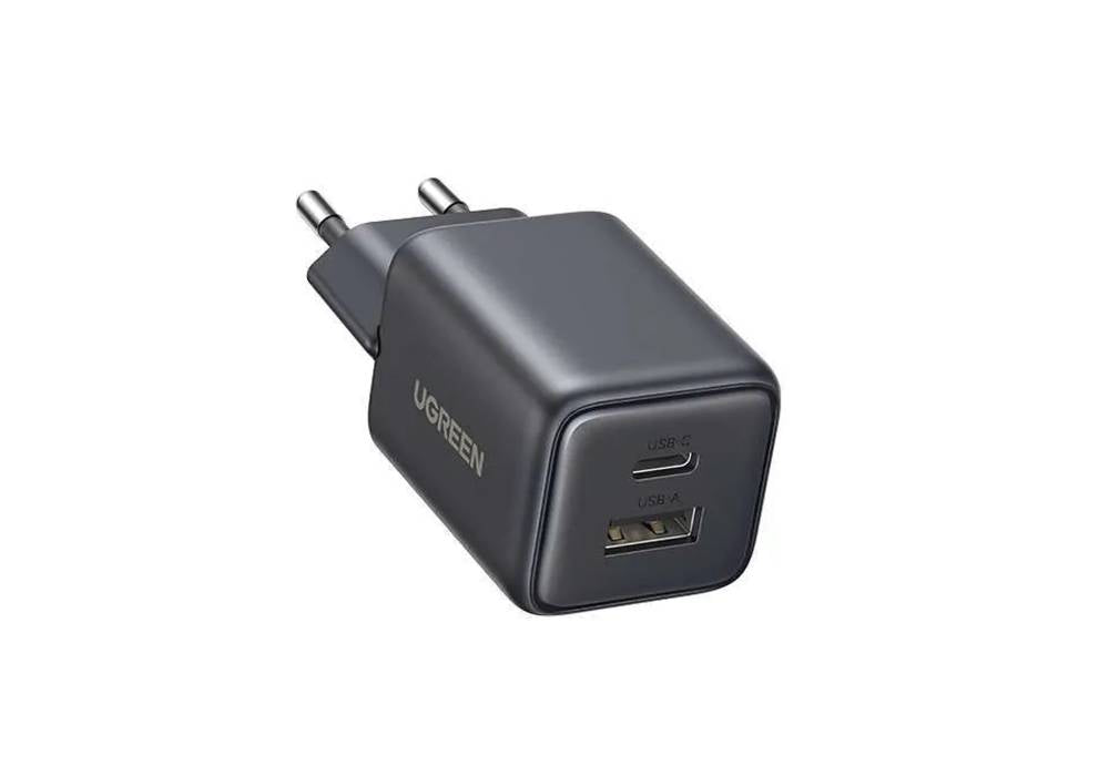 UGREEN X514 Nexode 20W 2-Port GaN Fast Charger Dual USB-C & USB-A PD/QC 3.0 EU Plug