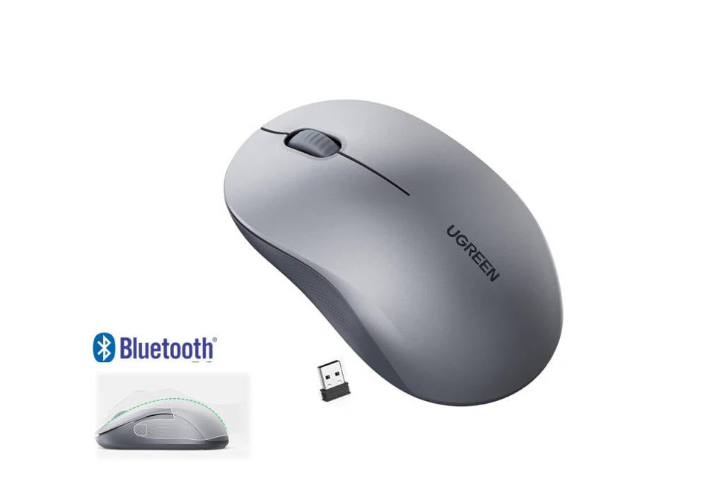 UGREEN Bluetooth & Wireless 2.4G Mouse 65773 - Grey
