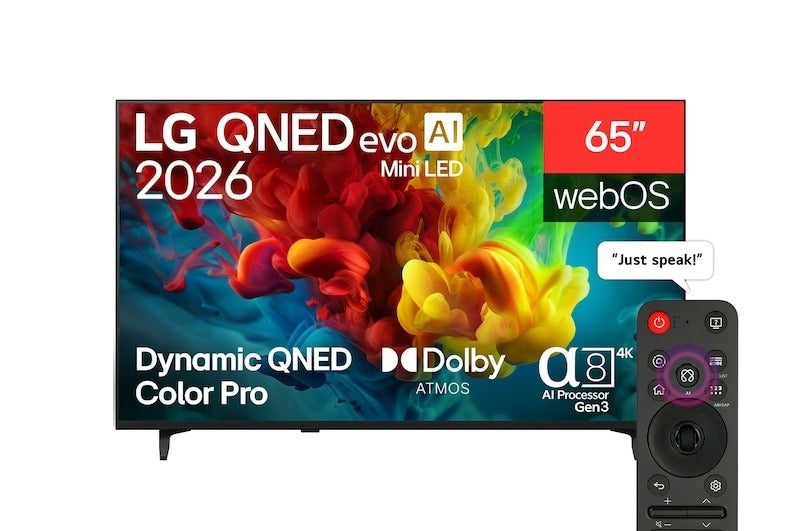 inch LG QNED evo AI Mini LED QNED84 4K Smart TV 2026 (65)