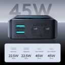 JOYROOM JR-PBF02 Pro 20000mAh 45W Ultra Fast Charging Powerbank, Dual USB-C & USB-A, LED Digital Display - 18 Months Warranty