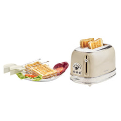 Ariete Toaster 2Slices, Toasting Levels Functions, Delete & Defrost &Heating, 810Watts, Beige - 155
