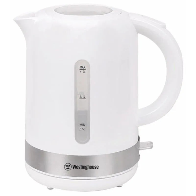 Westinghouse Plastic Kettle, 1.7Lit, 2200Watts, White - WKWK3058WH