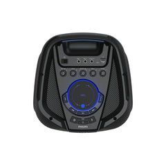 Philips Party Speaker, 10RGB lights (Wired), Series 4000, 80Watts, Black - TAX4209