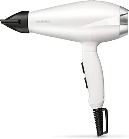 Babyliss hair dryer, 2000 watts - white (6704WE)
