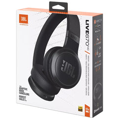 Jbl Tune 670nc Adaptive Noise Cancelling With Smart Ambient Wireless Up To 70h Battery Life Speed Charge Lightweight Comfortable & Foldable Black