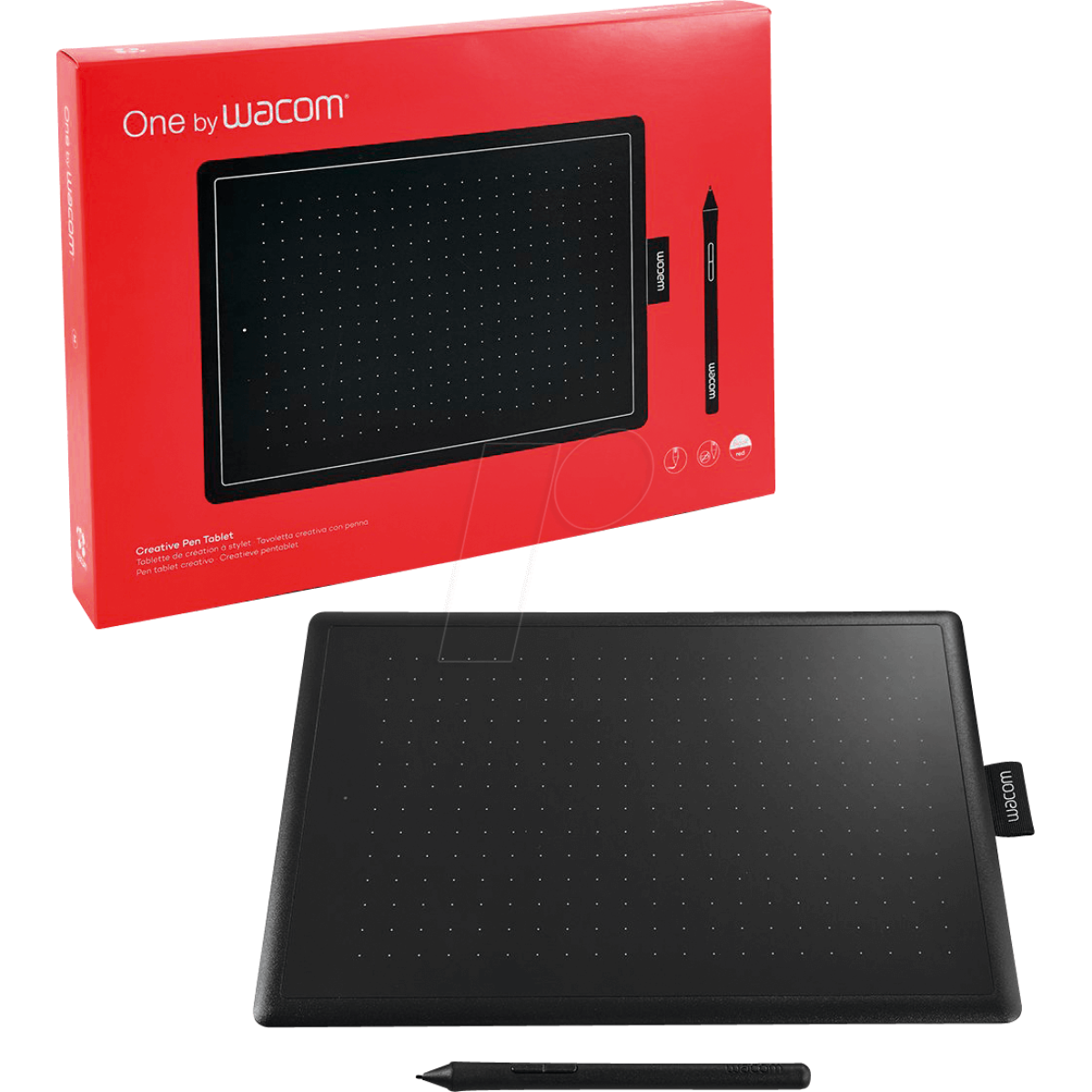 Wacom One By Wacom l 672 N Ideal For Work From Home & Remote Learning Works With Chromebook (medium) Black - CompuMe