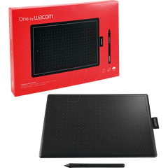 Wacom One By Wacom l 672 N Ideal For Work From Home & Remote Learning Works With Chromebook (medium) Black