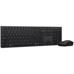 Lenovo Professional Slim Wireless Combo Chargeable Keyboard & Chargeable Mouse Arabic / English Layout - Black