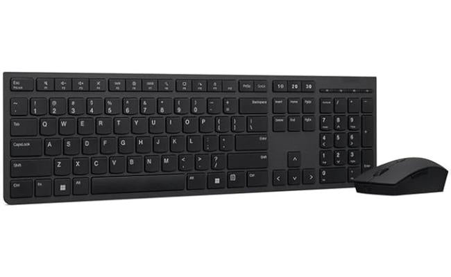 Lenovo wireless keyboard and mouse combo for computer setup