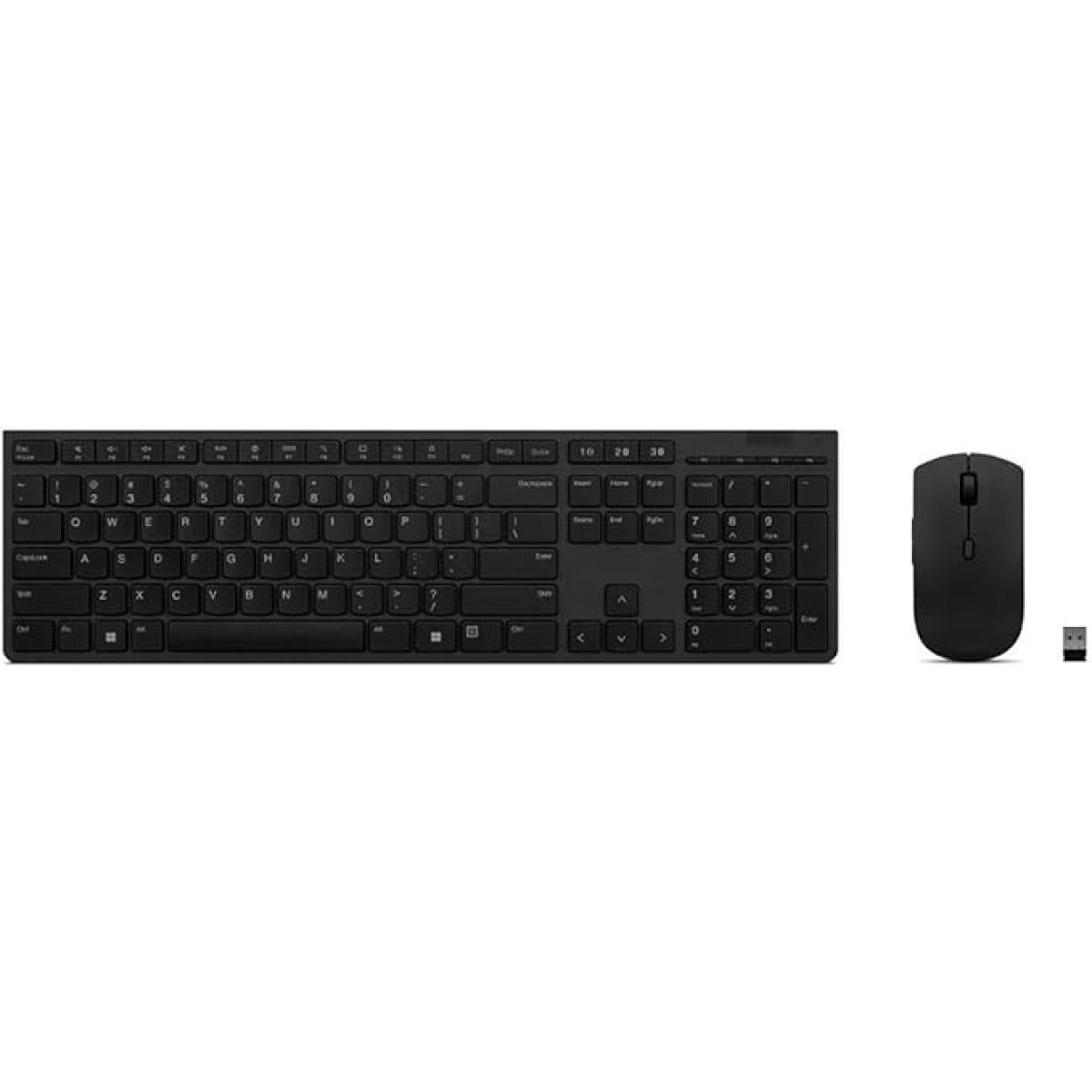 Lenovo wireless keyboard and mouse combo for computer setup