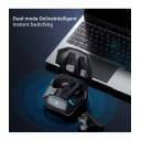 Machenike TH60 TWS Wireless Earphones – Bluetooth 5.4, 4-Mic ENC Noise Cancelling, Dual Sound Effects (Gaming/Music), Fast Charging, 7+ Hours Battery Life White