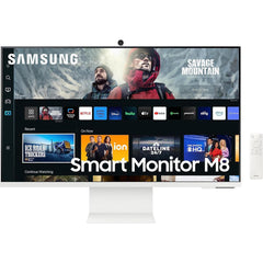 Samsung 32 Inch M8 (m80d) Series 4k Uhd Smart Monitor With Streaming Tv, Speakers, Hdr10+, Ai Upscaling, Usb C, Ergonomic Stand, Slimfit Camera, Gaming Hub