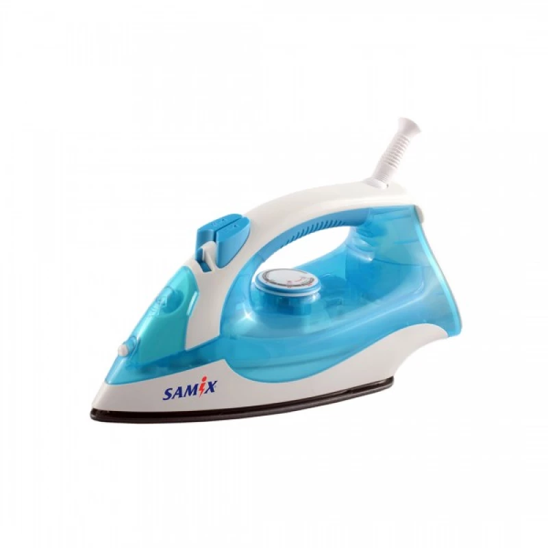 Samix Steam Iron, Non-Stick Soleplate, Button for steam & Water Spray, 1800Watts, Blue - SNK-6507