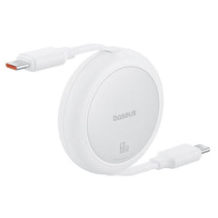 Baseus Free2Pull Mini Charging Cable USB-C to USB-C, 60Watts, 1Mm, Moon White - P10364500211-01