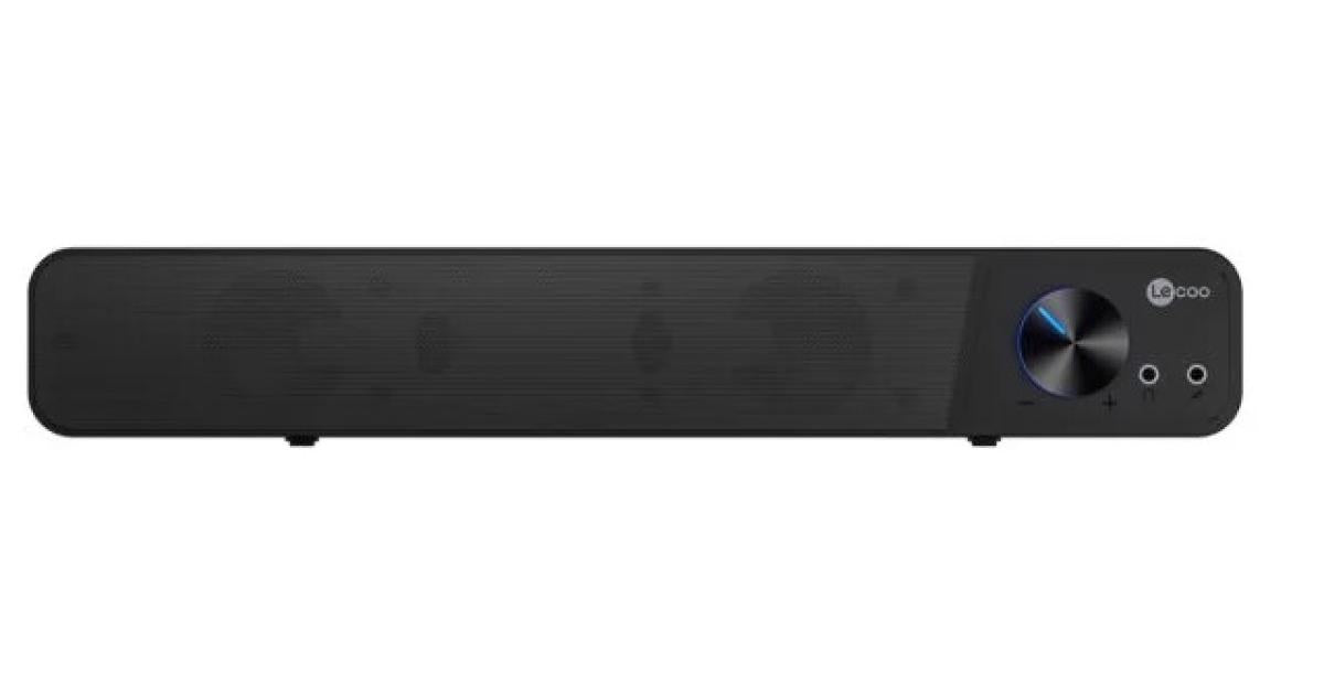 Lecoo DS111 Wired Bluetooth Desktop Speaker Design By Lenovo, 3wx2, 1.2m USB+3.5mm Audio Cable 90Hz-20KHz