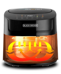 Black & Decker Air Fryer, 7.2Lit, 1800Watts, Black with Window - AF7210-B5