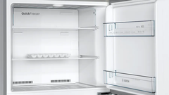 Bosch Free Standing Fridge with Freezer, Stainless Steel Look, 328Lit - KDN43VL20U