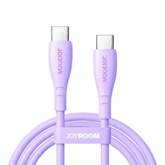 JOYROOM S-A59 Vibrant Series 60W Fast Charging Data Cable (Type-C to Type-C) - WHITE - ORANGE