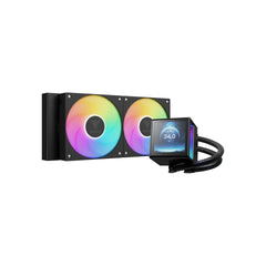 GAMDIAS CHIONE P5-240 ARGB CPU LIQUID COOLER BLACK - IPS LCD Display