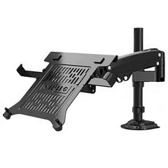 NORTH BAYOU H100 MONITOR STAND FOR 22-35-inch MONITORS WITH NORTH BAYOU FP-2 LAPTOP MOUNT