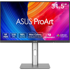 ASUS ProArt PA32QCV IPS 32” 6K Professional Monitor, 6K (6016 x 3384), 98% DCI-P3, LuxPixel™, ΔE < 2, Calman Verified, Thunderbolt 4, DisplayHDR600, DisplayWidget