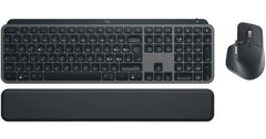 Logitech MX Keys S Combo (MX Keys S Keyboard + MX Master 3S Mouse) Wireless (2.4GHz + Bluetooth) Keyboard and Mouse Kit w/ Palm Rest, Customizable Illumination, Fast Scrolling, USB C, for Windows & Mac