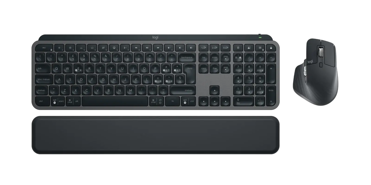 Logitech Master Series Mx Keys S Combo Performance Combo: Mx Master 3s, Mx Keys S & Mx Palm Rest