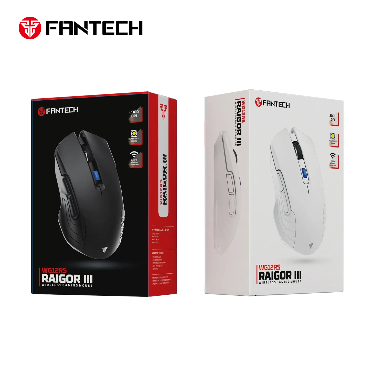Fantech Wg12rs Raigor Iii Wireless Gaming Mouse White Fantech Wg12rs Raigor Iii Wireless Gaming Mouse White