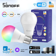 SONOFF B05 WiFi Smart LED Light 9W E26/E27 B05-BL Dimmable Lamp Bulbs EweLink APP Control Smart LED Bulbs Work Via Alexa Google Home