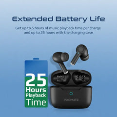 Promate ProPods. Black, Earphones