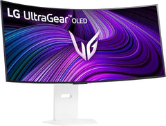 LG UltraGear 39” OLED WQHD 240Hz G-SYNC, FreeSync Premium webOS Curved Gaming Monitor - White