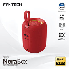 FANTECH(BS157) - NeraBox 5W RMS PORTABLE SPEAKER - Red