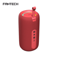 FANTECH BS159 True Wireless RMS Speaker TWS Deep Bass 10W 57mm Driver 4 - Way Connectivity BT TF Card USB RGB Portable Speaker - Red
