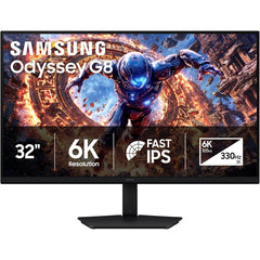 Samsung Odyssey G8 G80HS 32-inch 6K 165 Hz / 3K 330 Hz Gaming Monitor – Black