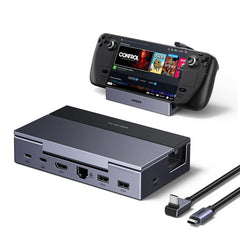 Ugreen 75126 Docking Station 6 In 1 Multiport Adapter 4k120hz Hdmi 2.1, 100w Pd, Gigabit Ethernet, Usb A & Usb C Steam Deck Dock