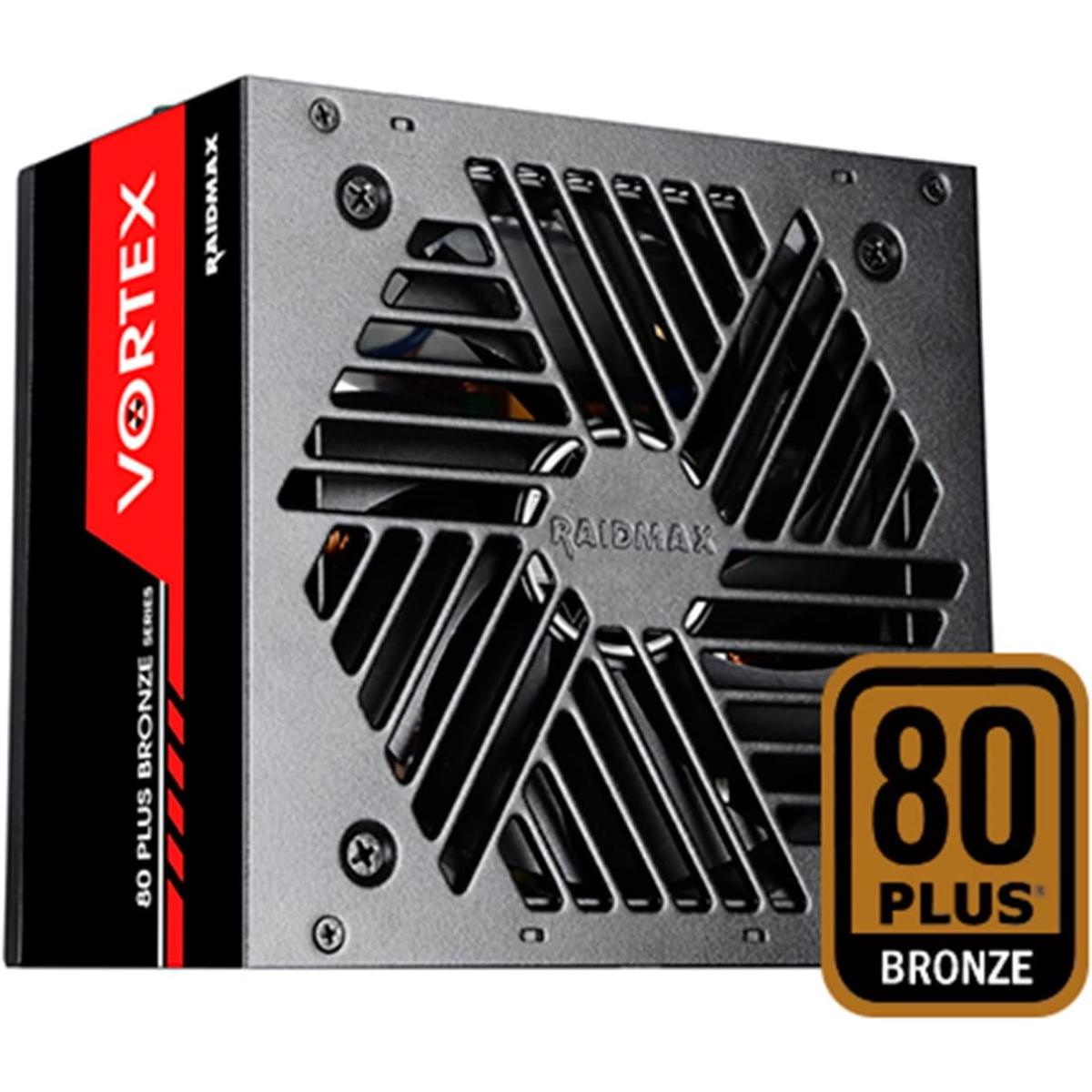 Raidmax Vortex 700w 80+ Bronze Atx Continuous Power With 120mm Quiet Fan Aive Pfc Power Supply , Black Raidmax Vortex 700w 80+ Bronze Atx Continuous Power With 120mm Quiet Fan Aive Pfc Power Supply , Black