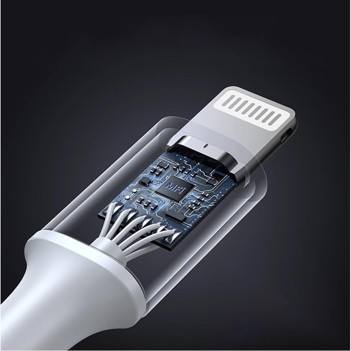 Ugreen US304 70523 Cable with USB - C/ Lightning Conneors Mfi Certified 1 meter Silver