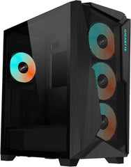 Gigabyte C301G V2 Glass Tower ARGB Gaming Case Tempered Glass Black with cases