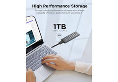 Lenovo Portable External SSD | 1TB SSD | 1050 MB/s | USB 3.2 Gen 2 | USB-C | Metal Housing | Grey | PS8 | GXB1M24160