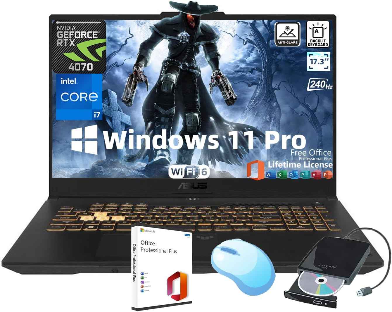 ROG Strix RGB laptop for portable computing