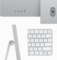 2023 iMac All-in-One Desktop Computer with M3 chip: 8-core CPU, 10-core GPU, 24-inch Retina Display, 512GB SSD Storage. Works with iPhone/iPad; Silver With AppleCare+ (3 Years)