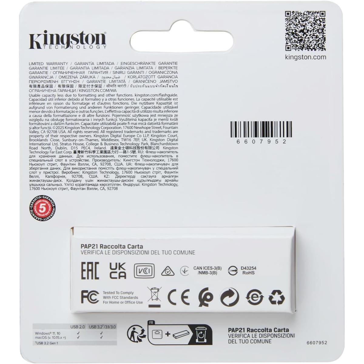 Kingston USB 3.2 storage for electronics hardware