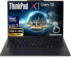 Lenovo ThinkPad X1 Carbon Gen 13 Business AI Laptop, Intel Core Ultra 7 255U Processor, 14" FHD+ Touchscreen, 32GB DDR5 RAM, 1TB SSD PCIe , WiFi 6E + BT, Backlit KB, FHD Webcam, Win 11 Pro - Black