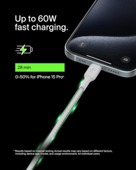 Belkin BoostCharge USB-C to USB-C Braided Cable, 1M, White