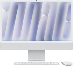 2024 iMac All-in-One Desktop Computer with M4 chip with 10-core CPU and 10-core GPU: Built for Apple Intelligence, 24-inch Retina Display, 16GB Unified Memory, 256GB SSD Storage; Silver