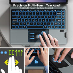 for Samsung Galaxy Tab S10 Ultra Carry Go Portable Handle Detachable Keyboard Case with 7 Backlit, Kickstand, Trackpad, S Pen Holder, S9 Ultra 5G (14.6 inch)