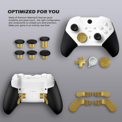 Sedicoca Complete Component Pack for Xbox Elite Wireless Controller Series 2，package Includes 1 Carrying Case 1 Dock, 4 Paddles, 2 DPads, 6 Thumbsticks,1Tool, for Xbox One Elite Series 2 Core Replacement Parts